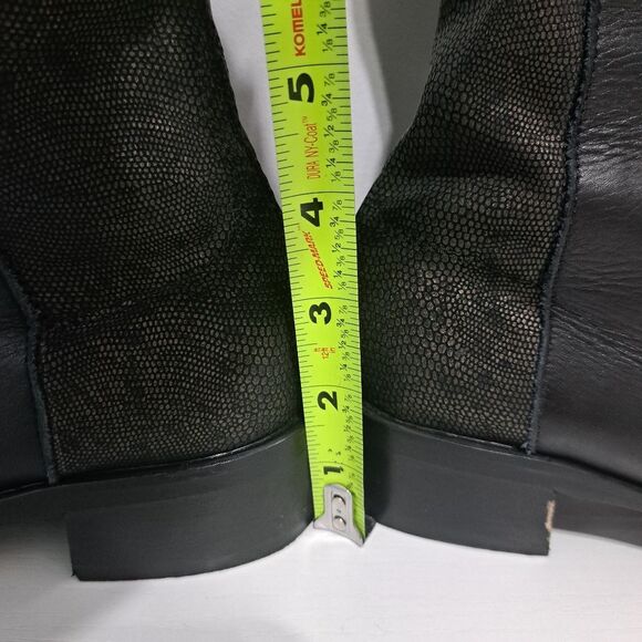 Sesto Meucci Leather Riding Slouchy Knee High Phyton Print Gothic Boots Size 7 - Picture 12 of 15